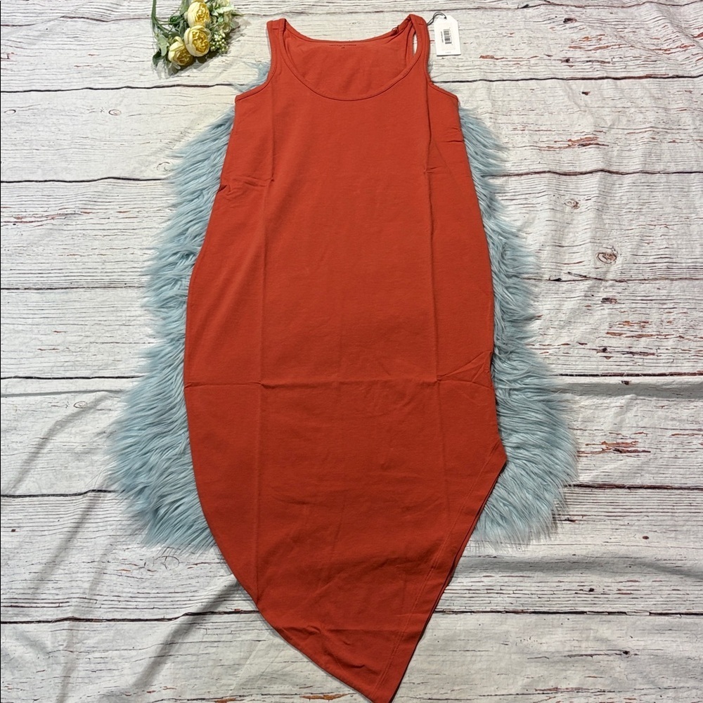 NWT Universal Standard Iconic Geneva Crew Neck Tank Dress Sun Fire - 4XS - Picture 2 of 9